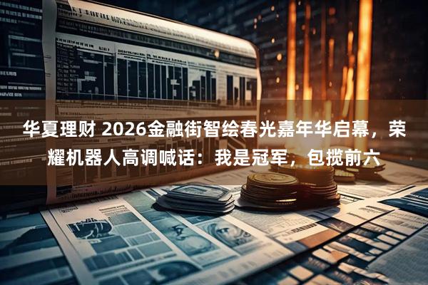 华夏理财 2026金融街智绘春光嘉年华启幕，荣耀机器人高调喊话：我是冠军，包揽前六