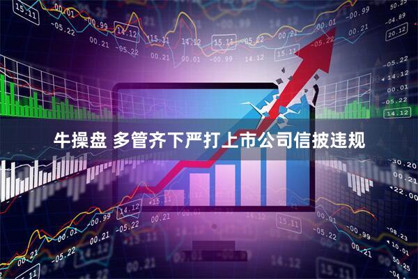 牛操盘 多管齐下严打上市公司信披违规